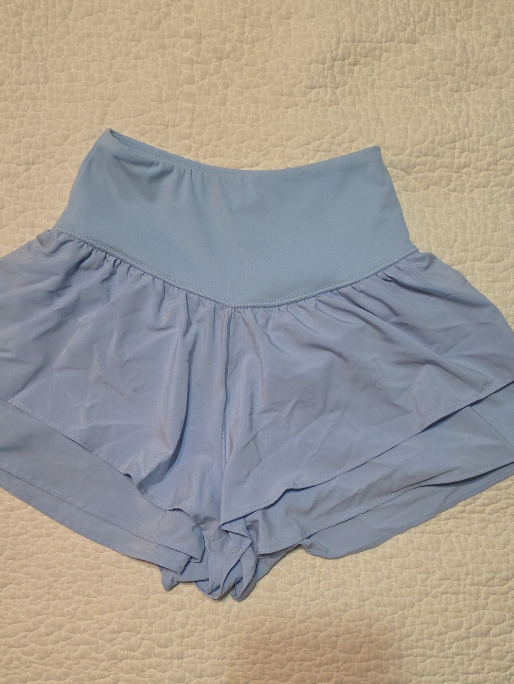 Aeropostale Light Blue Ruffle Shorts